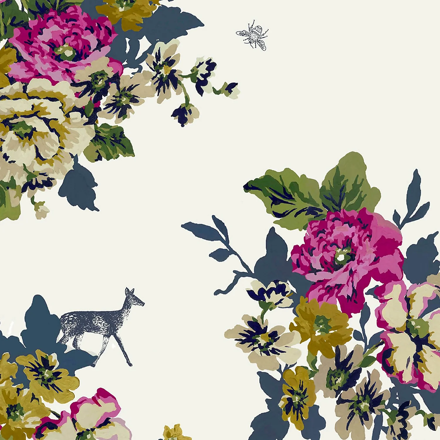 Joules Floral Crème Wallpaper 4 Joules Floral Crème Wallpaper - Image 4