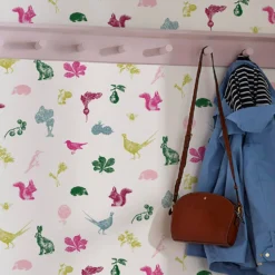 Joules Etched Woodland Creme Multi Wallpaper -Haris Home Shop 13991836 1675003722805598