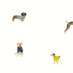 Joules Harbour Dogs Crème Wallpaper -Haris Home Shop 13991838 7855003724354456