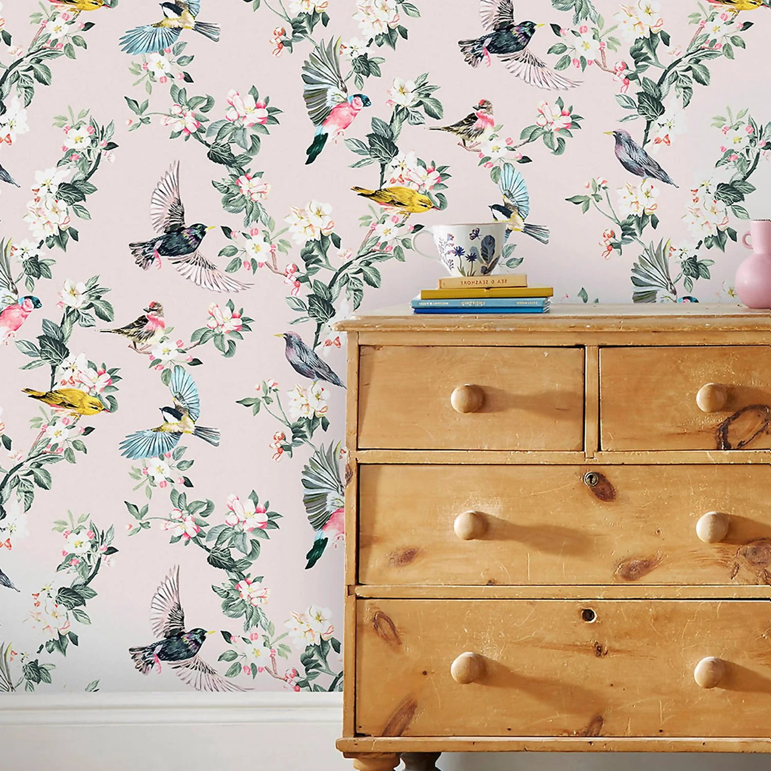 Joules Handford Garden Birds Antique Crème Wallpaper 5 Joules Handford Garden Birds Antique Crème Wallpaper - Image 5