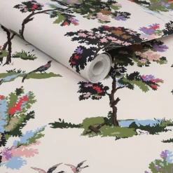 Joules Woodland Scene Dawn Grey Wallpaper -Haris Home Shop 13991840 6045003722701273