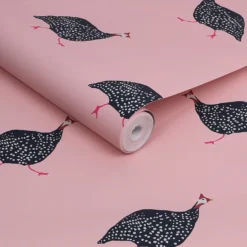 Joules Guinea Fowl Blush Pink Wallpaper 7 Joules Guinea Fowl Blush Pink Wallpaper -Haris Home Shop 13991842 1595003725001208