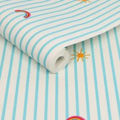 Joules Kids Whatever The Weather Icons Haze Blue Wallpaper -Haris Home Shop 13991847 1015003726184249