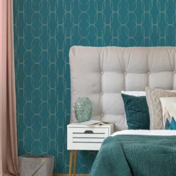Superfresco Colours Eternity Teal Wallpaper -Haris Home Shop 13991883 1265003726515572