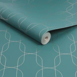Superfresco Colours Eternity Teal Wallpaper -Haris Home Shop 13991883 4705003726288886