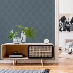 Superfresco Colours Savile Row Midnight Wallpaper -Haris Home Shop 13991885 2065003725789626