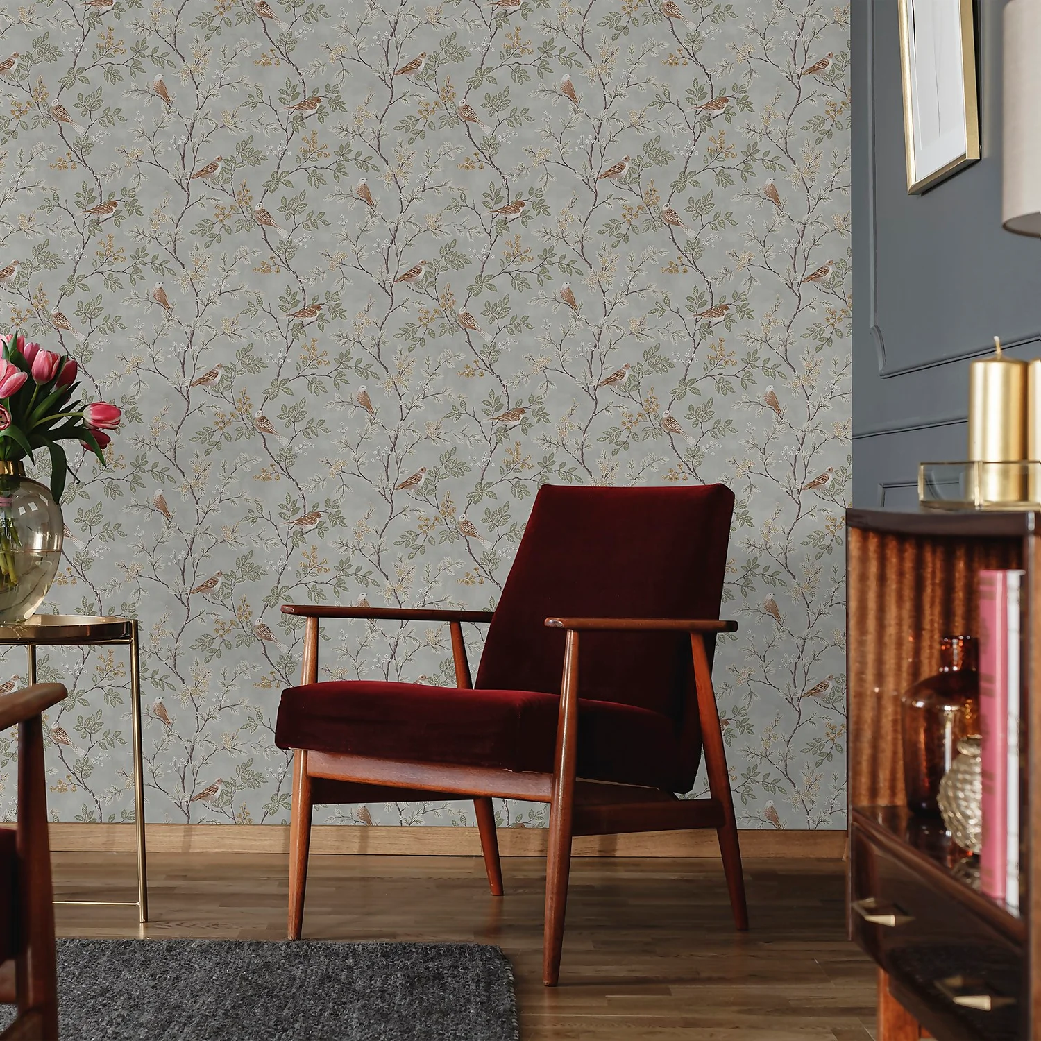 Superfresco Easy Birds Of A Feather Fern Wallpaper 4 Superfresco Easy Birds Of A Feather Fern Wallpaper - Image 4