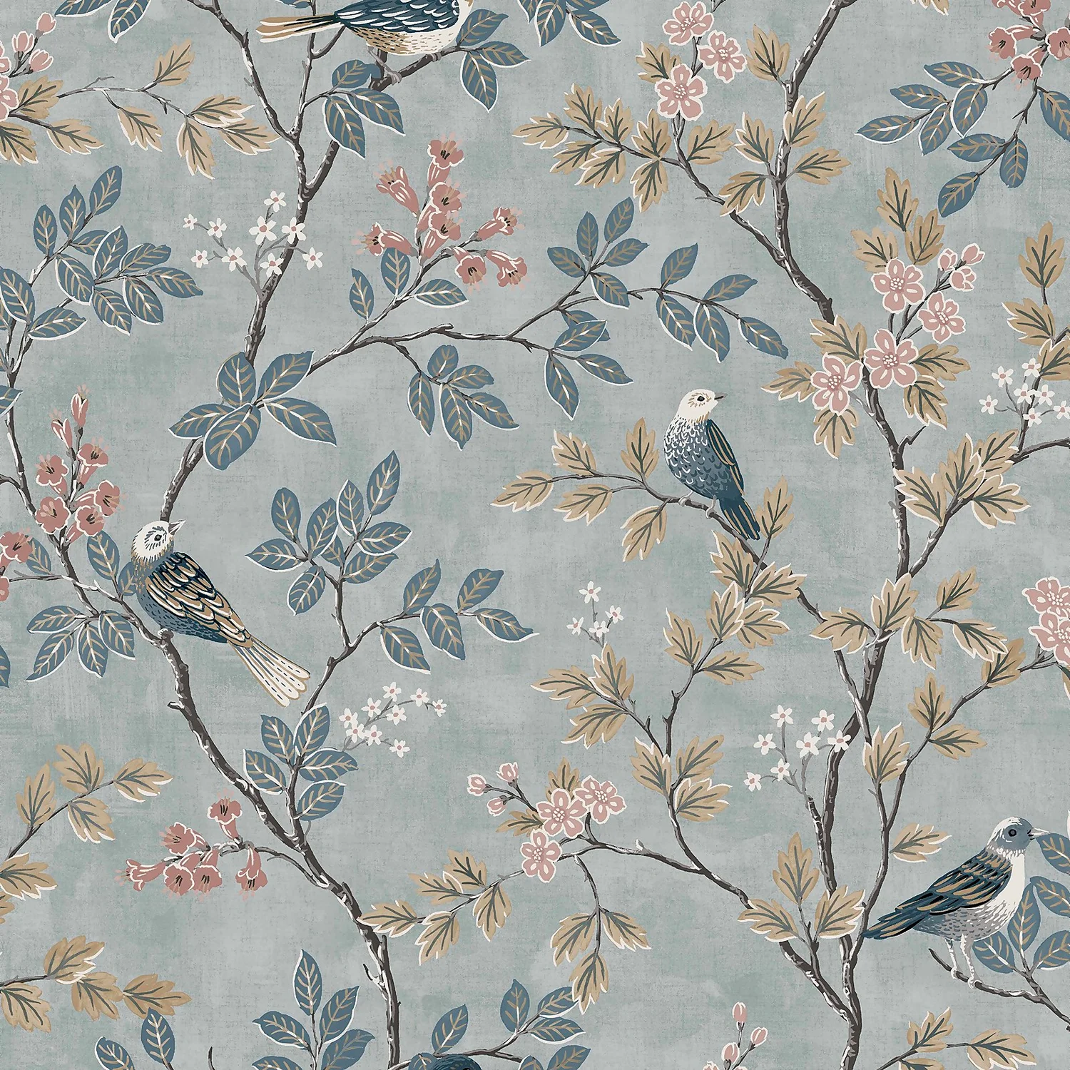 Superfresco Easy Birds Of A Feather Denim Wallpaper 1 Superfresco Easy Birds Of A Feather Denim Wallpaper