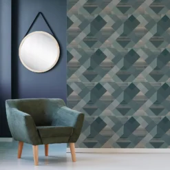 Superfresco Easy Kaleidoscope Emerald Wallpaper 6 Superfresco Easy Kaleidoscope Emerald Wallpaper -Haris Home Shop 13991892 1185003725770144