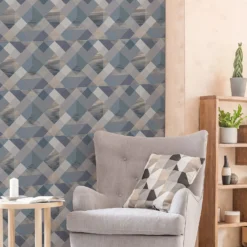 Superfresco Easy Kaleidoscope Denim Wallpaper 7 Superfresco Easy Kaleidoscope Denim Wallpaper -Haris Home Shop 13991896 9325003725797873