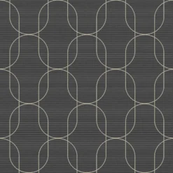 Superfresco Colours Eternity Black And Gold Wallpaper