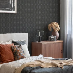 Superfresco Colours Eternity Black And Gold Wallpaper -Haris Home Shop 13991900 1985003725875234