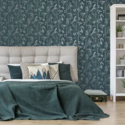 Superfresco Colours Hedgerow Teal Wallpaper -Haris Home Shop 13991911 1205003726499390