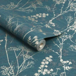 Superfresco Colours Hedgerow Teal Wallpaper -Haris Home Shop 13991911 9475003726414031